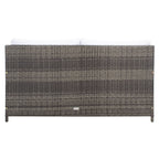 Divano letto da esterno in vimini Taniyah SAFAVIEH con cuscino e cuscini - 53L x 28P x 62A