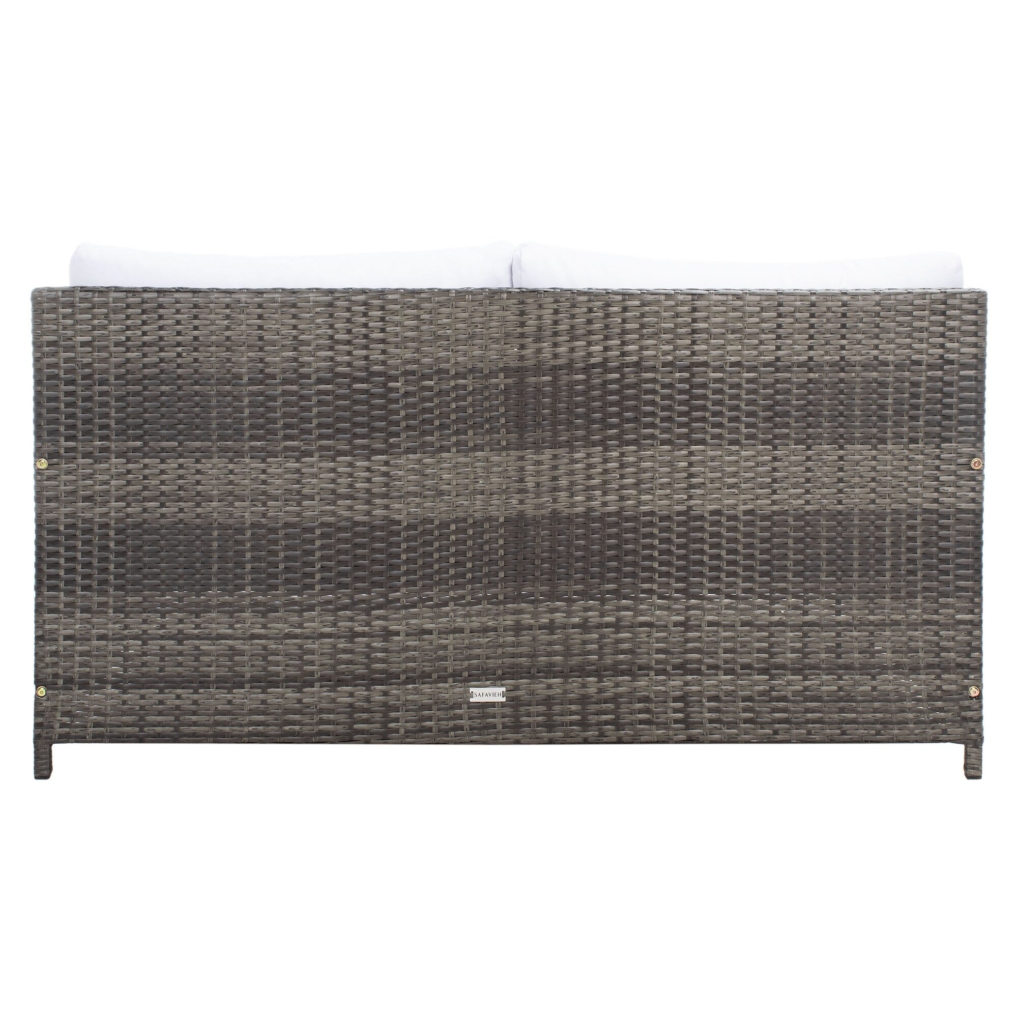 Divano letto da esterno in vimini Taniyah SAFAVIEH con cuscino e cuscini - 53L x 28P x 62A