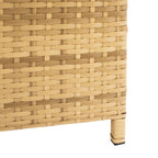 Divano letto da esterno in vimini Taniyah SAFAVIEH con cuscino e cuscini - 53L x 28P x 62A