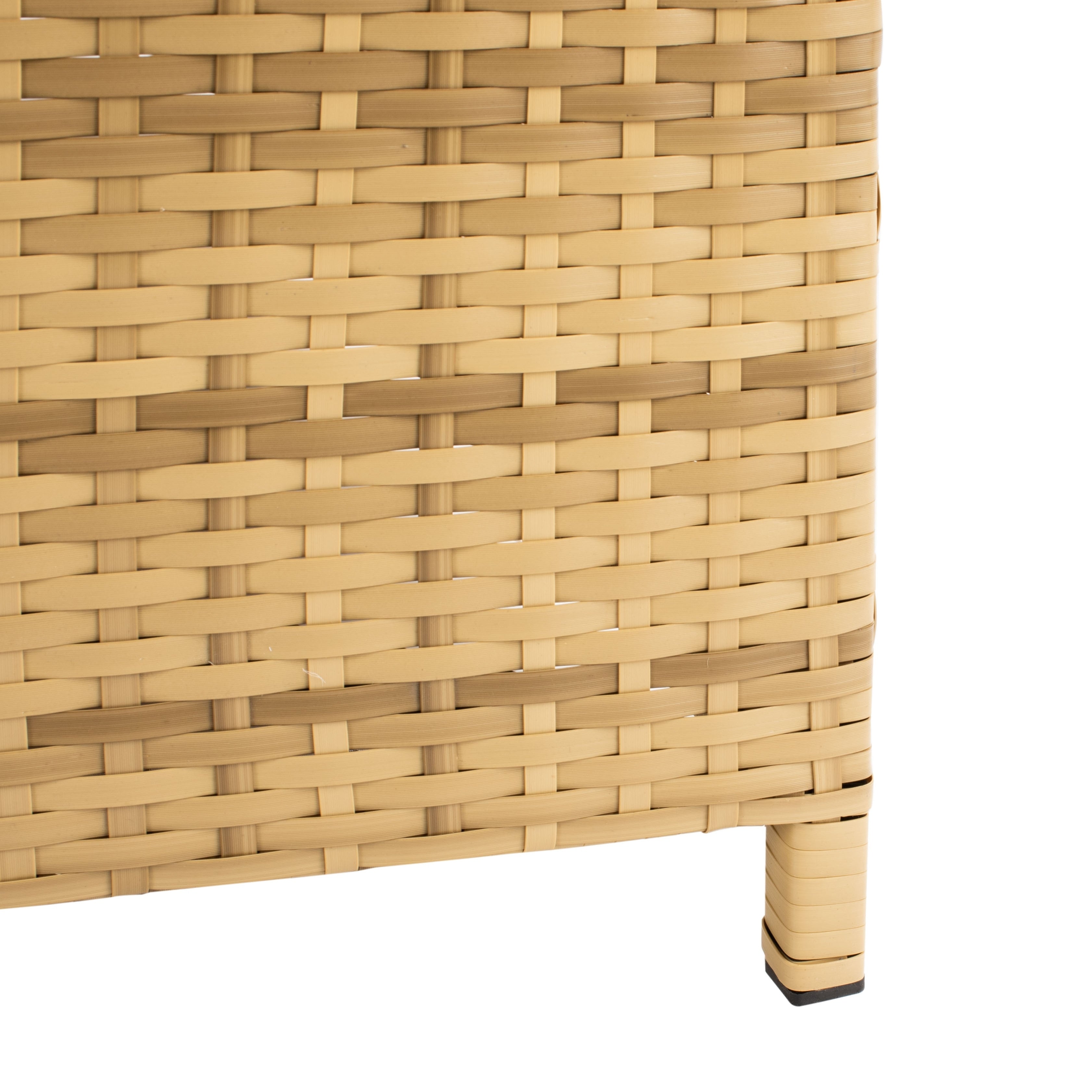 Divano letto da esterno in vimini Taniyah SAFAVIEH con cuscino e cuscini - 53L x 28P x 62A