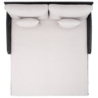 Divano letto da esterno in vimini Taniyah SAFAVIEH con cuscino e cuscini - 53L x 28P x 62A