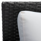 Divano letto da esterno in vimini Taniyah SAFAVIEH con cuscino e cuscini - 53L x 28P x 62A