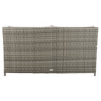 Divano letto da esterno in vimini Taniyah SAFAVIEH con cuscino e cuscini - 53L x 28P x 62A