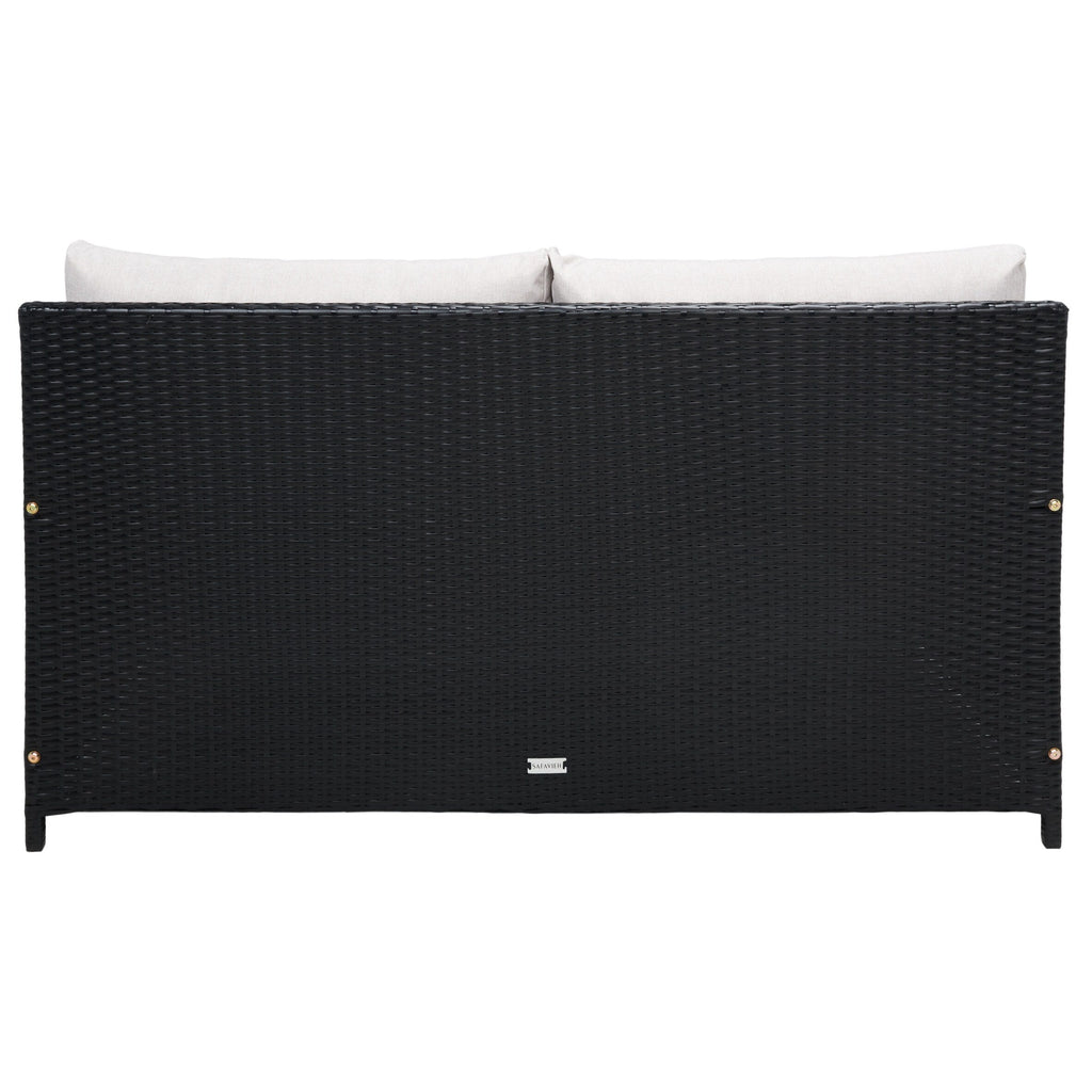 Divano letto da esterno in vimini Taniyah SAFAVIEH con cuscino e cuscini - 53L x 28P x 62A