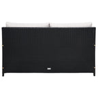 Divano letto da esterno in vimini Taniyah SAFAVIEH con cuscino e cuscini - 53L x 28P x 62A