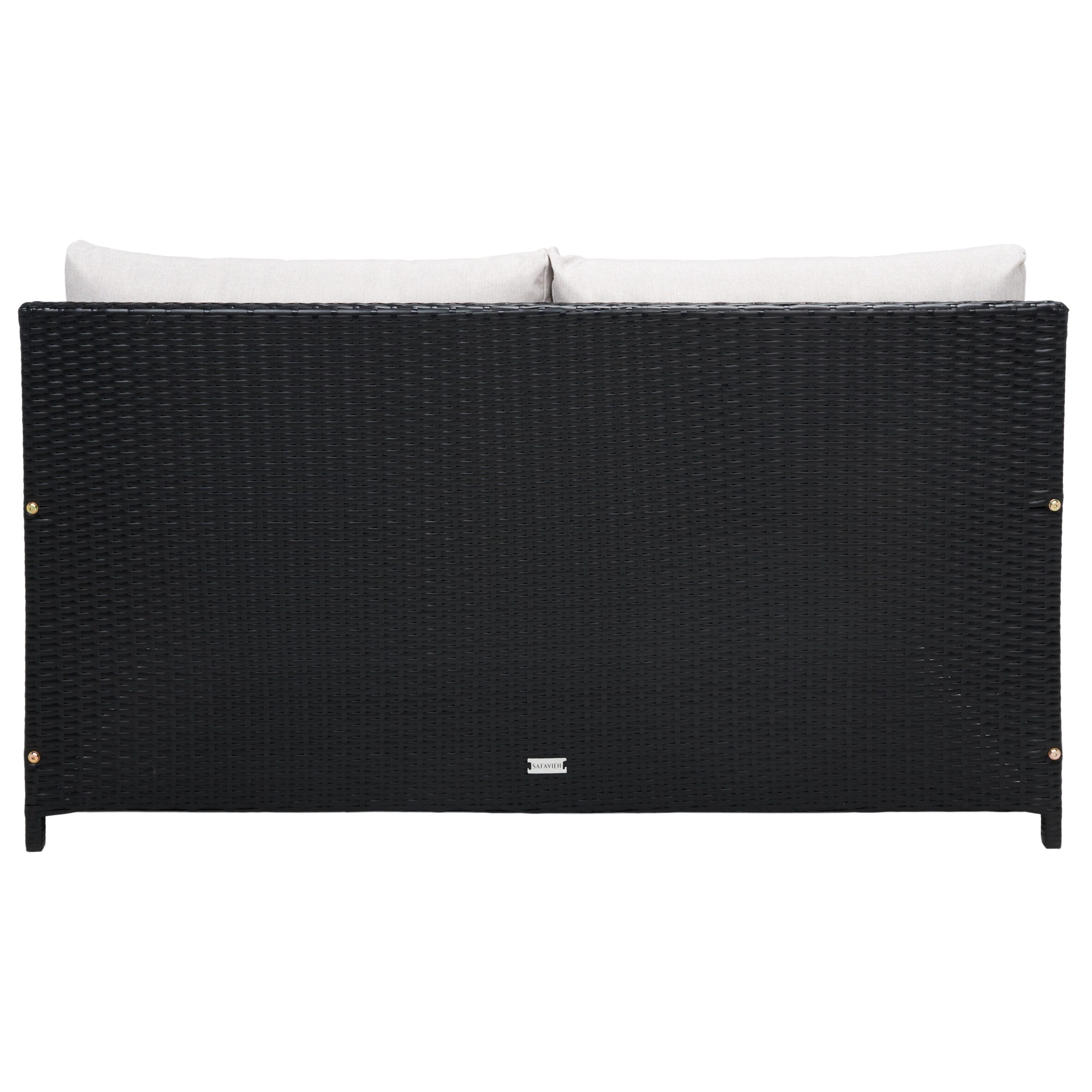 Divano letto da esterno in vimini Taniyah SAFAVIEH con cuscino e cuscini - 53L x 28P x 62A