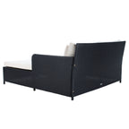 Divano letto da esterno in vimini Taniyah SAFAVIEH con cuscino e cuscini - 53L x 28P x 62A