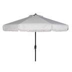 Ombrellone da esterno SAFAVIEH Ronette Fringe da 9 piedi con manovella