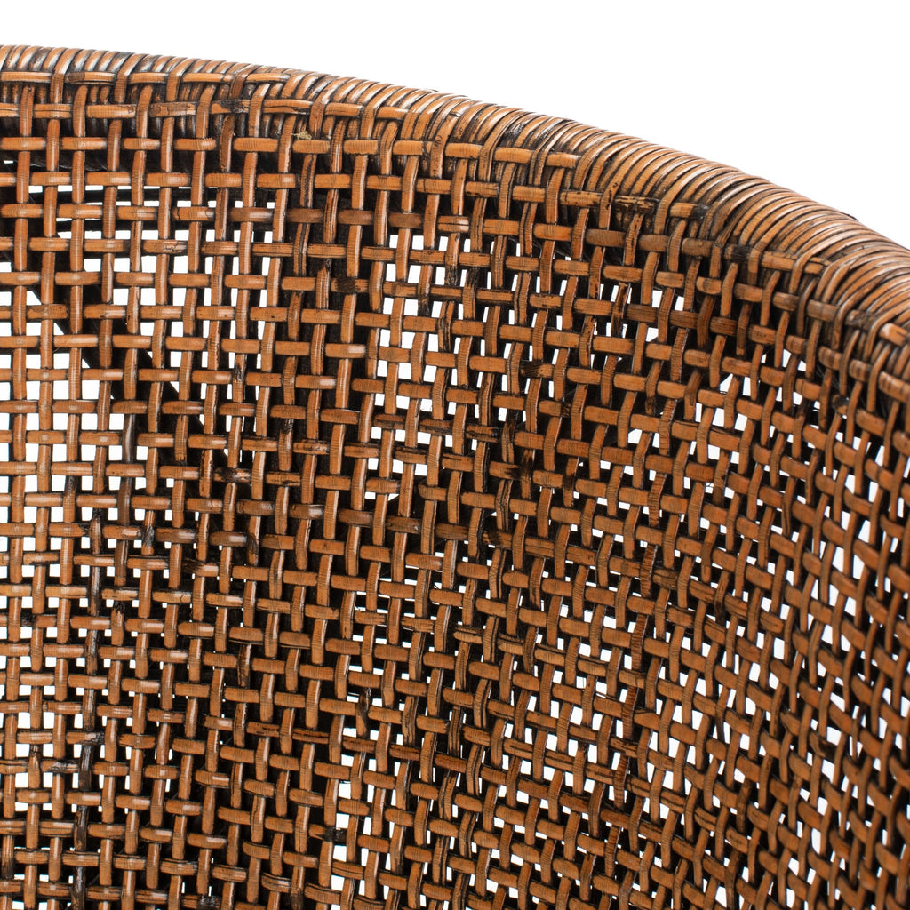 Sgabello da bar SAFAVIEH Virona Rattan da 30 pollici - 22,3 L x 20,5 L x 39 A - 22 L x 21 P x 39 A