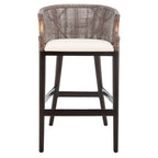 Sgabello da bar SAFAVIEH Virona Rattan da 30 pollici - 22,3 L x 20,5 L x 39 A - 22 L x 21 P x 39 A