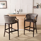 Sgabello da bar SAFAVIEH Virona Rattan da 30 pollici - 22,3 L x 20,5 L x 39 A - 22 L x 21 P x 39 A