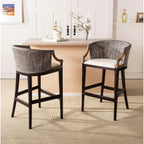 Sgabello da bar SAFAVIEH Virona Rattan da 30 pollici - 22,3 L x 20,5 L x 39 A - 22 L x 21 P x 39 A