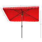 Ombrellone da esterno rettangolare SAFAVIEH Zariah 6'x10' con balza