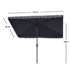 Ombrellone da esterno rettangolare SAFAVIEH Zariah 6'x10' con balza
