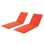 Set di cuscini da esterno Salem per chaise longue - Solo cuscini (set di 2) di Christopher Knight Home - 79,25 L x 27,50 W x 1,50 H