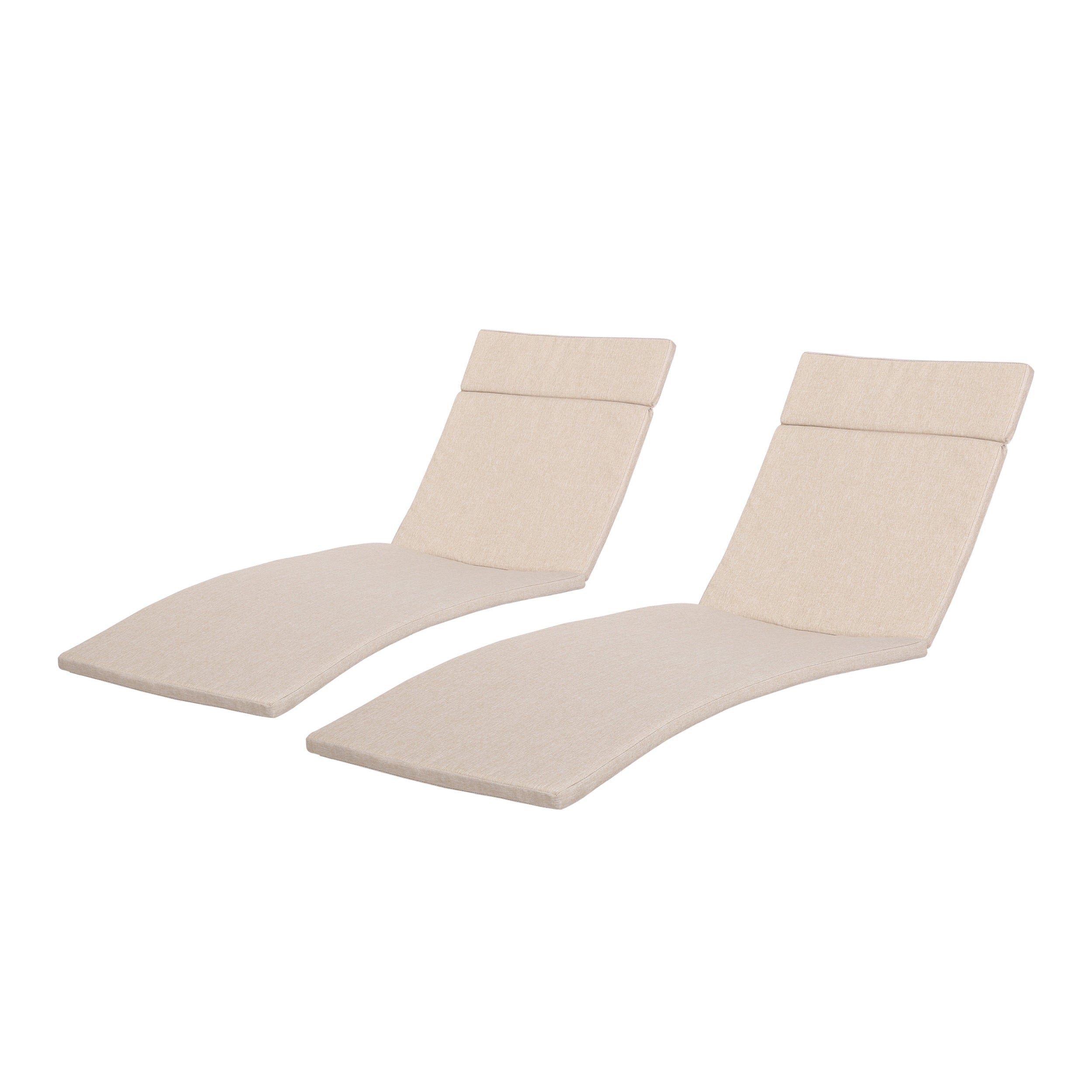 Set di cuscini da esterno Salem per chaise longue - Solo cuscini (set di 2) di Christopher Knight Home - 79,25 L x 27,50 W x 1,50 H