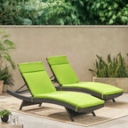 Set di cuscini da esterno Salem per chaise longue - Solo cuscini (set di 2) di Christopher Knight Home - 79,25 L x 27,50 W x 1,50 H