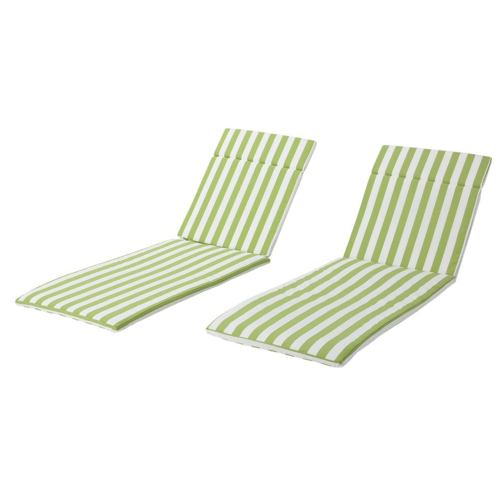 Set di cuscini da esterno Salem per chaise longue - Solo cuscini (set di 2) di Christopher Knight Home - 79,25 L x 27,50 W x 1,50 H