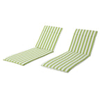 Set di cuscini da esterno Salem per chaise longue - Solo cuscini (set di 2) di Christopher Knight Home - 79,25 L x 27,50 W x 1,50 H