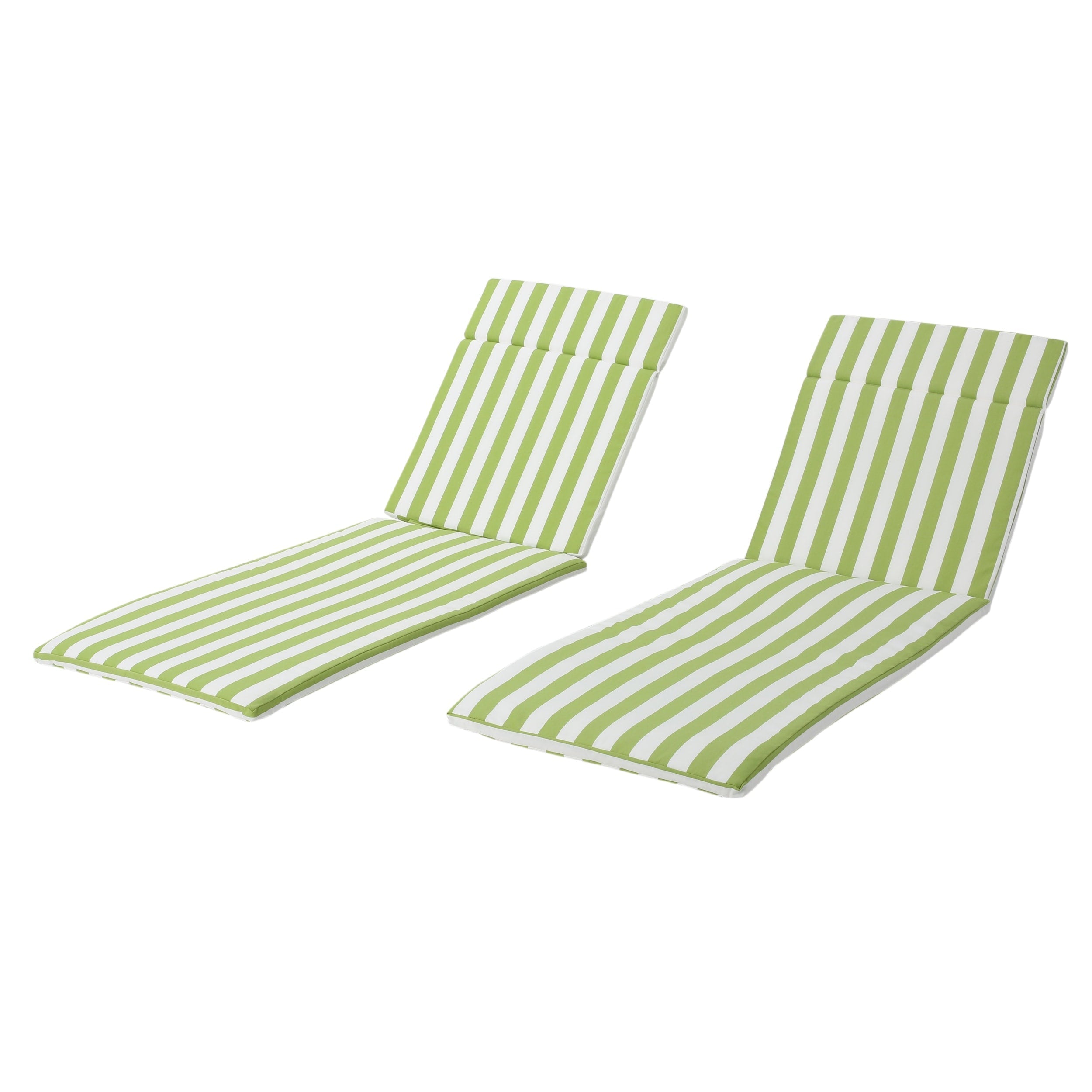 Set di cuscini da esterno Salem per chaise longue - Solo cuscini (set di 2) di Christopher Knight Home - 79,25 L x 27,50 W x 1,50 H