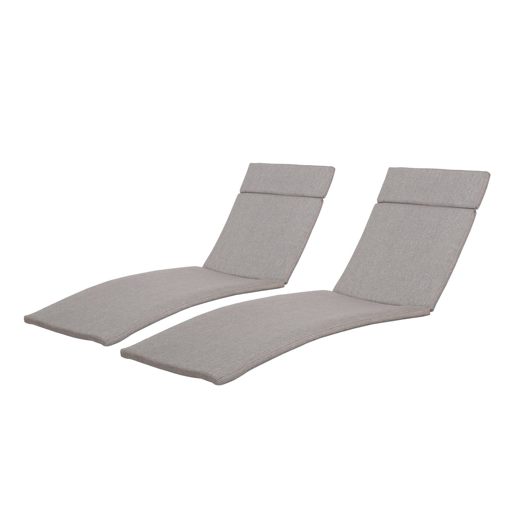 Set di cuscini da esterno Salem per chaise longue - Solo cuscini (set di 2) di Christopher Knight Home - 79,25 L x 27,50 W x 1,50 H