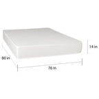 Seleziona il materasso in memory foam gel semirigido di lusso da 14 pollici con tecnologia di raffreddamento