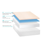 Seleziona il materasso in memory foam gel semirigido di lusso da 14 pollici con tecnologia di raffreddamento