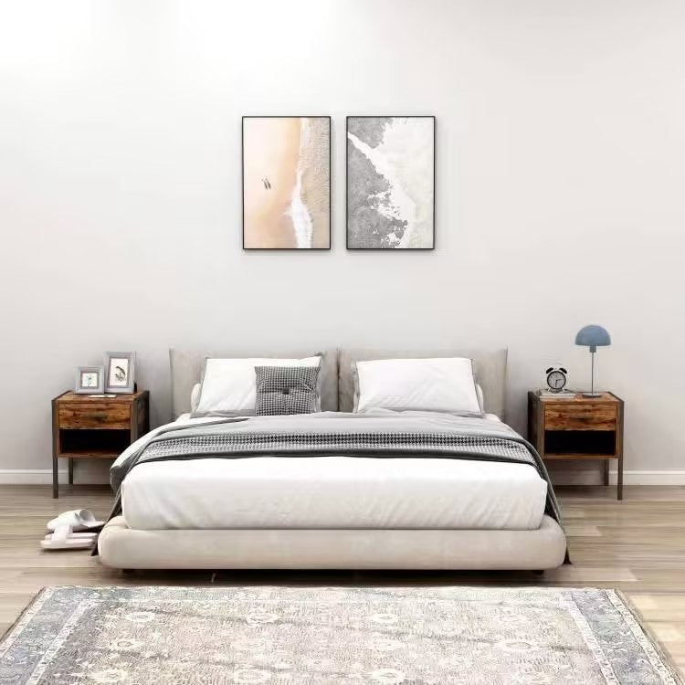 Comodino in stile industriale (set di 2)
