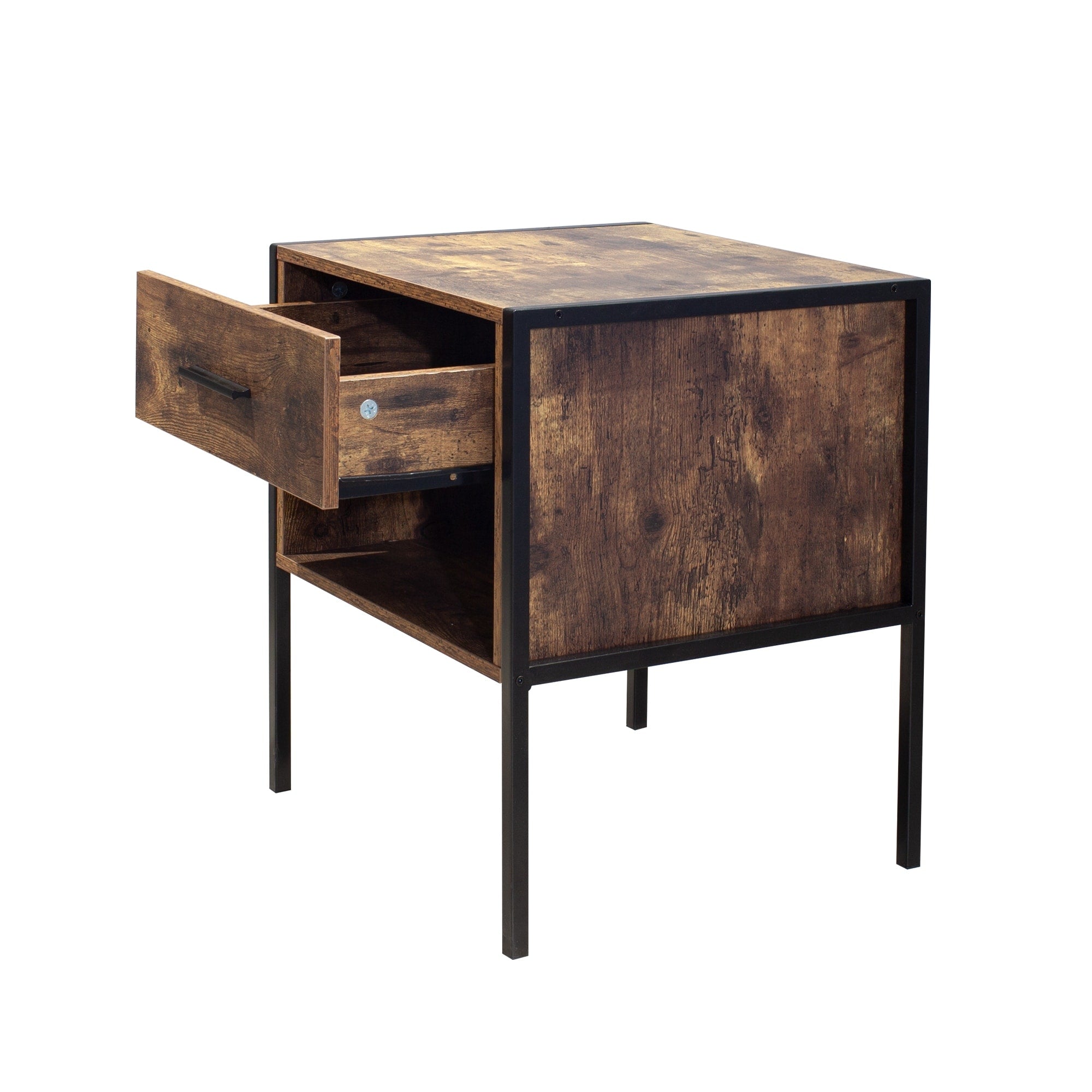Comodino in stile industriale (set di 2)