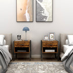 Comodino in stile industriale (set di 2)