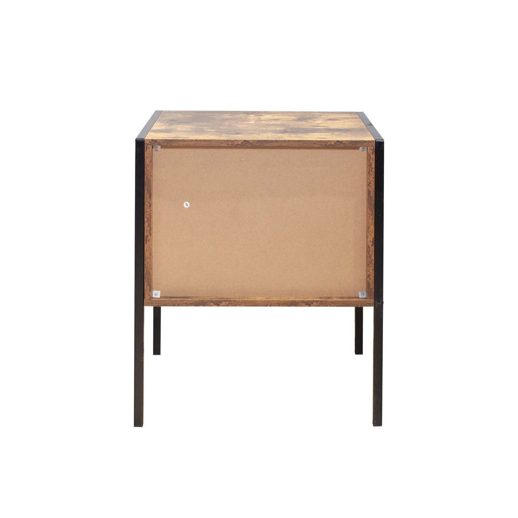 Comodino in stile industriale (set di 2)