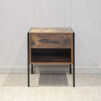 Comodino in stile industriale (set di 2)
