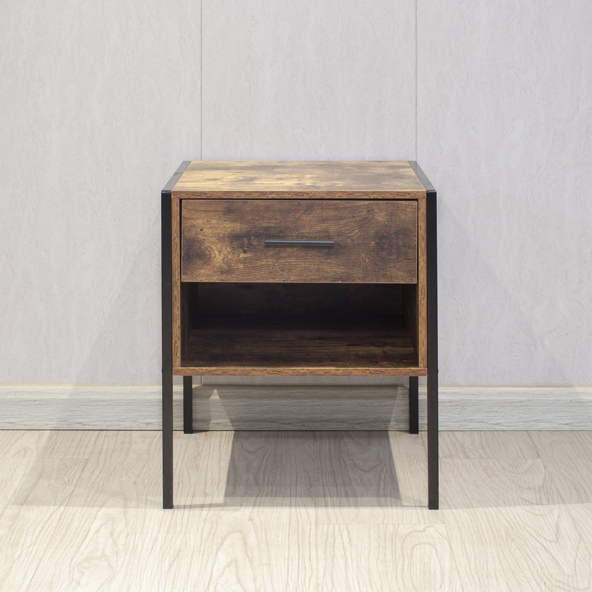 Comodino in stile industriale (set di 2)