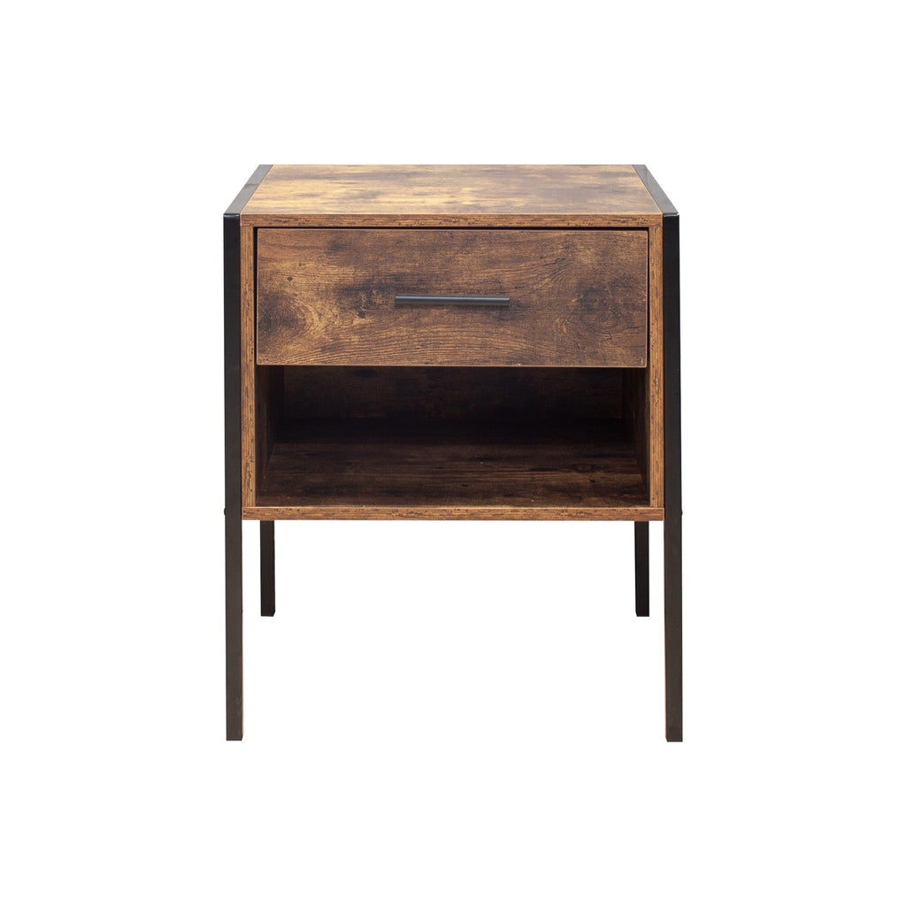 Comodino in stile industriale (set di 2)