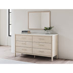 Specchio da camera da letto Cadmori Beige Signature Design by Ashley - Marrone - 38,86 L x 1,3 P x 27,68 A