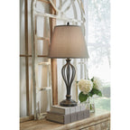 Lampada da tavolo Signature Design by Ashley Ornawell in bronzo antico (set da 2) - 15W x 15D x 29H