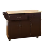 Carrello da cucina Simple Living Addie con piano in legno