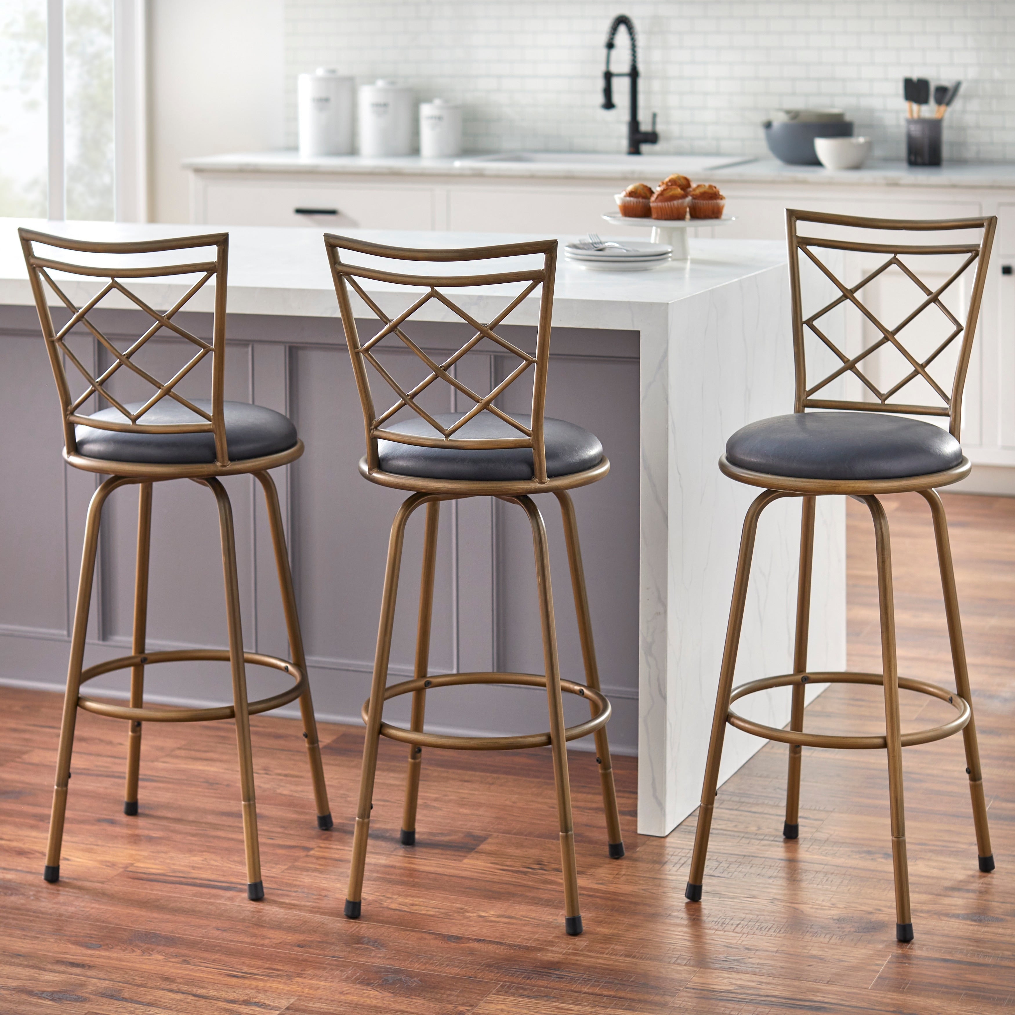 Sgabelli girevoli regolabili in altezza Simple Living Alyssa (set da 3)