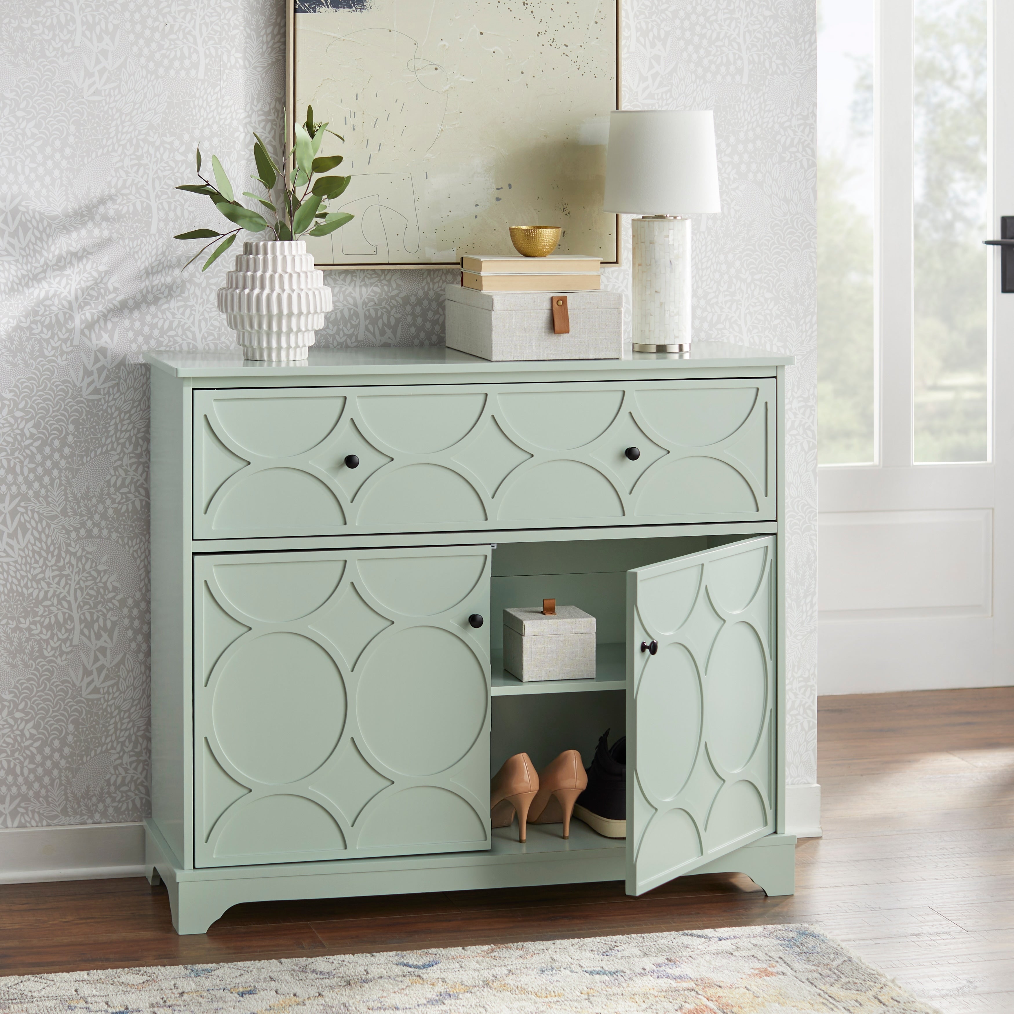 Mobiletto con frontale circolare Dawson Simple Living