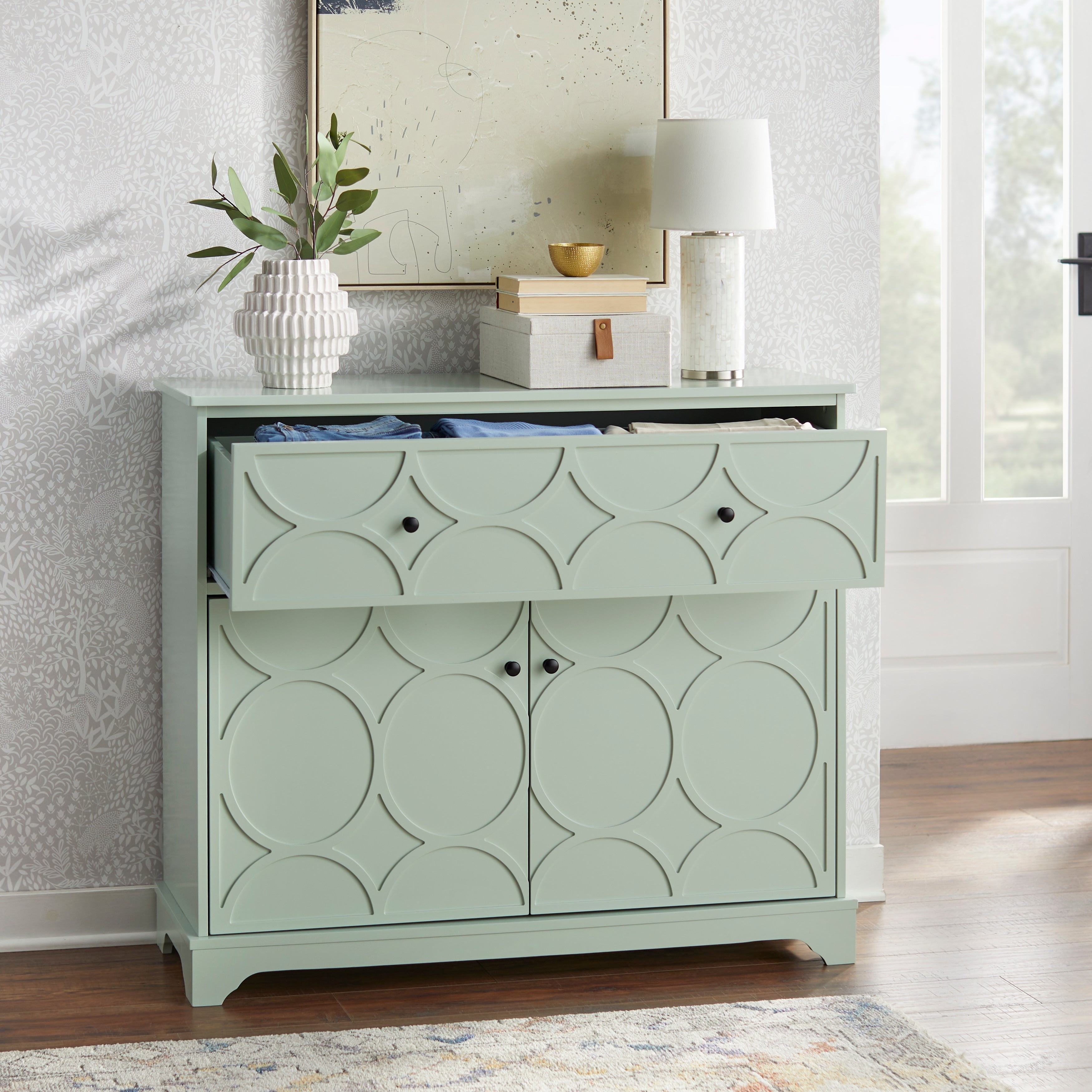Mobiletto con frontale circolare Dawson Simple Living