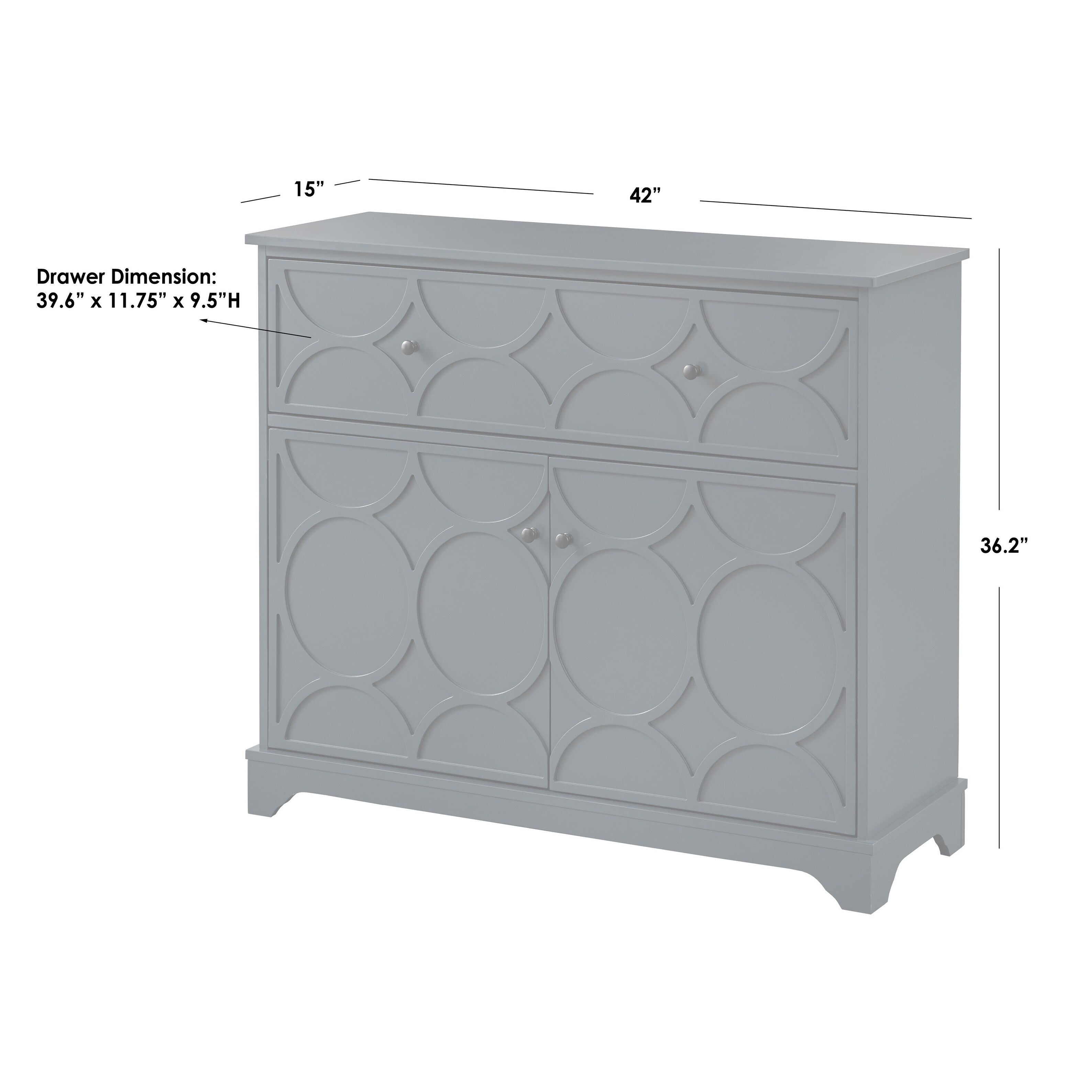 Mobiletto con frontale circolare Dawson Simple Living