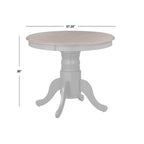 Simple Living Carolina Set da pranzo in legno massello da 5 pezzi in stile fattoria con foglia