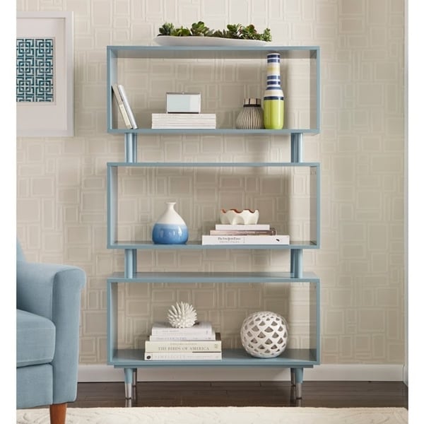 Libreria a 3 ripiani Simple Living Margo Mid-Century Modern - 59,5 h x 36 l x 11,8 p