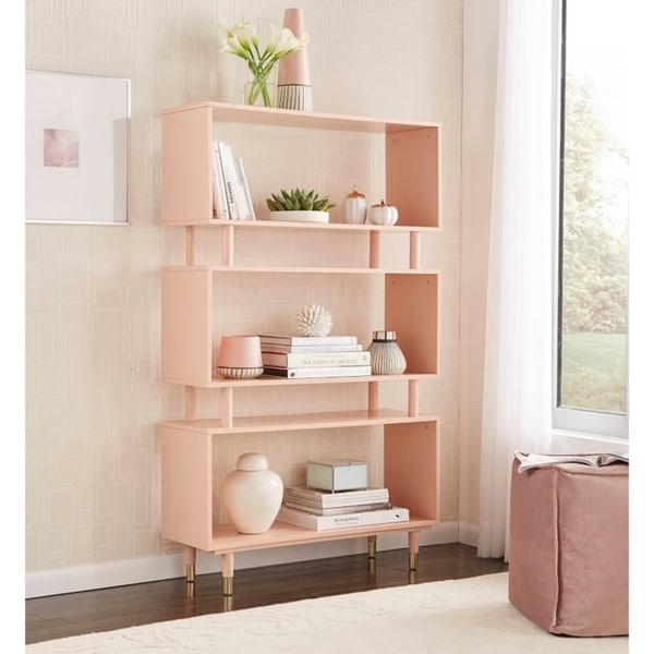Libreria a 3 ripiani Simple Living Margo Mid-Century Modern - 59,5 h x 36 l x 11,8 p