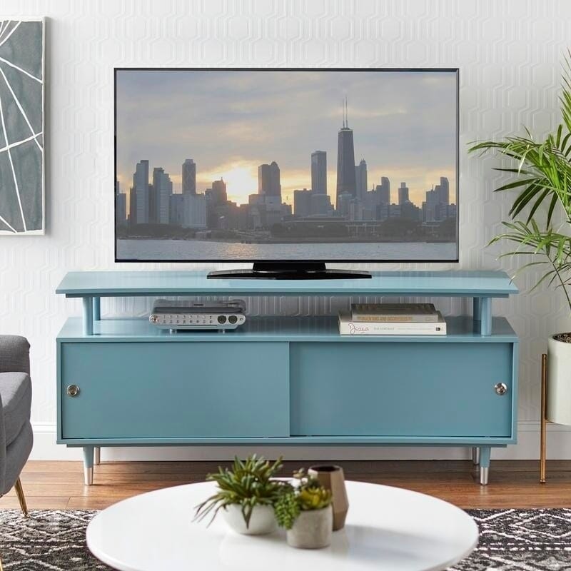 Mobile TV in legno moderno di metà secolo Margo di Simple Living