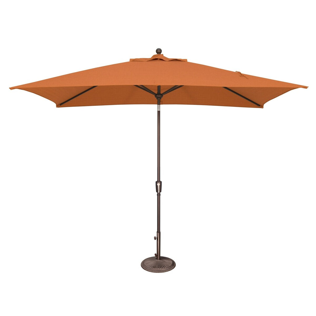 Ombrellone rettangolare SimplyShade Catalina da 10 piedi con inclinazione a pulsante