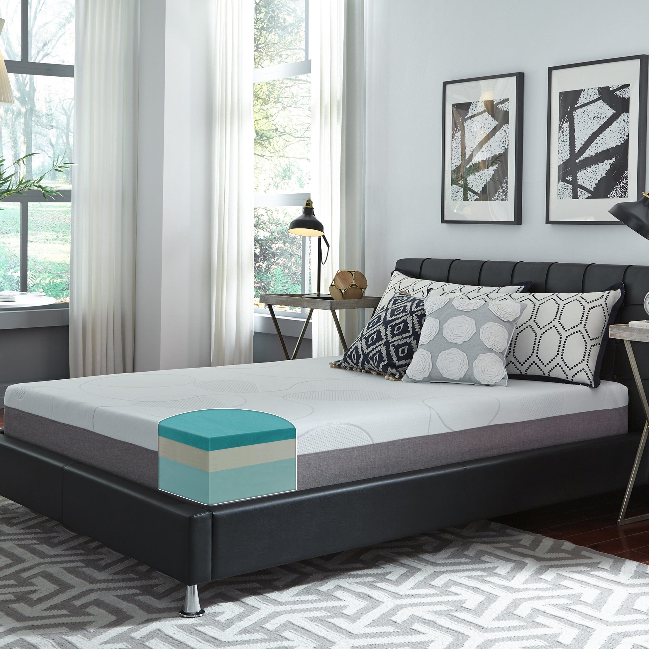 Materasso in memory foam gel Slumber Solutions da 10 pollici