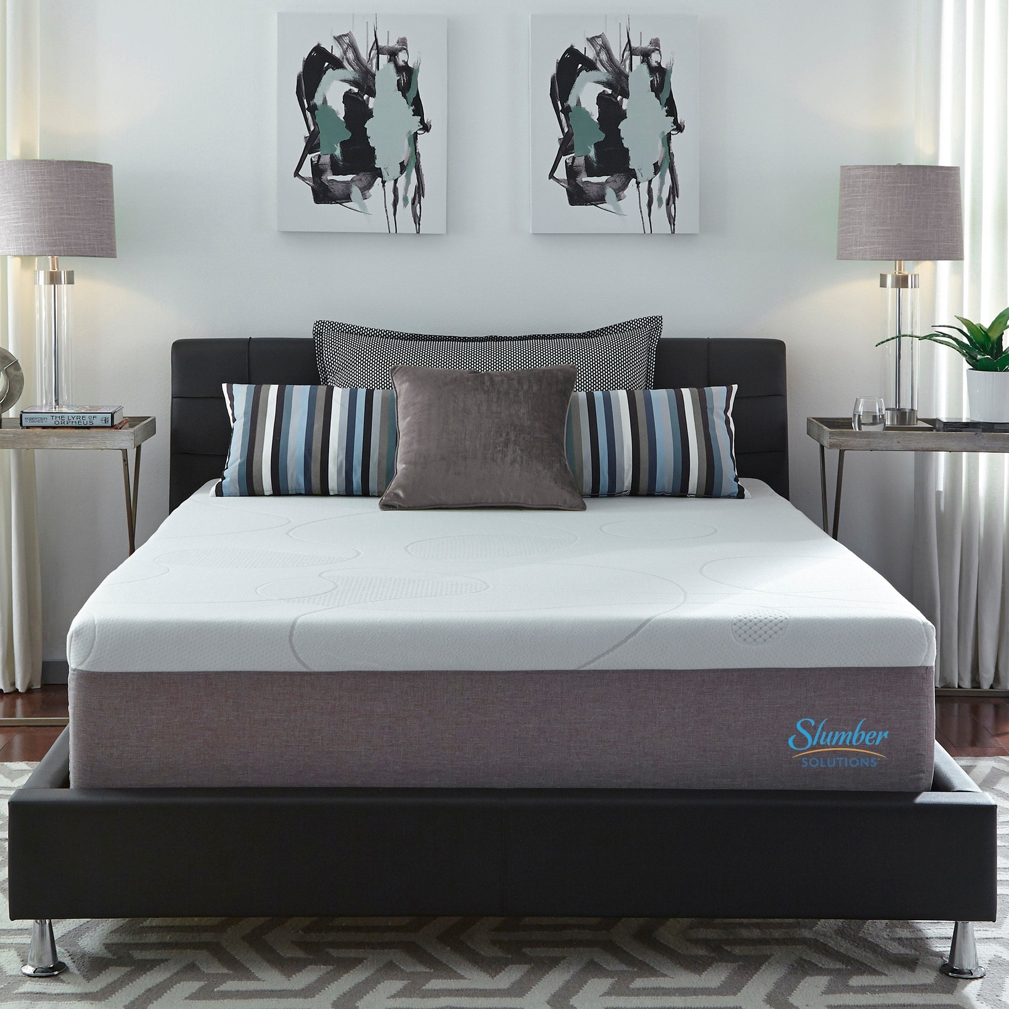 Materasso in memory foam gel Slumber Solutions da 14 pollici: scegli il tuo comfort - Bianco
