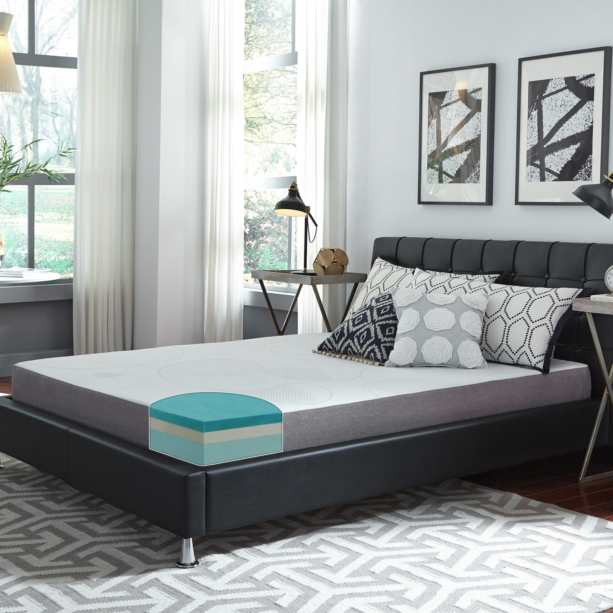 Materasso in memory foam gel Slumber Solutions da 8 pollici: scegli il tuo comfort