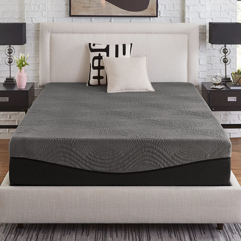 Materasso in memory foam color carbone attivo Slumber Solutions da 14 pollici